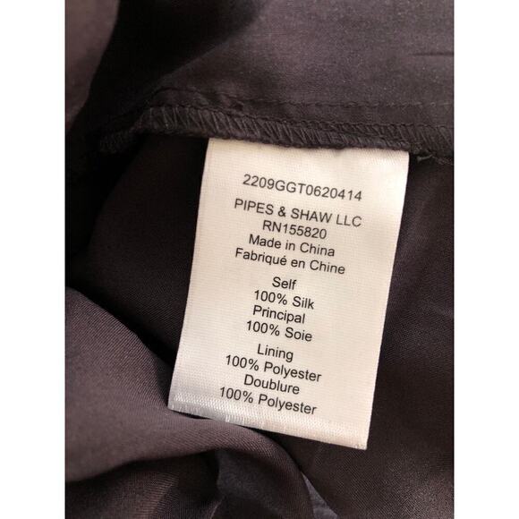 Veronica Beard Avani Dress Silk Floral Print  Maxi Brown NWT 6 Damaged - Picture 10 of 11